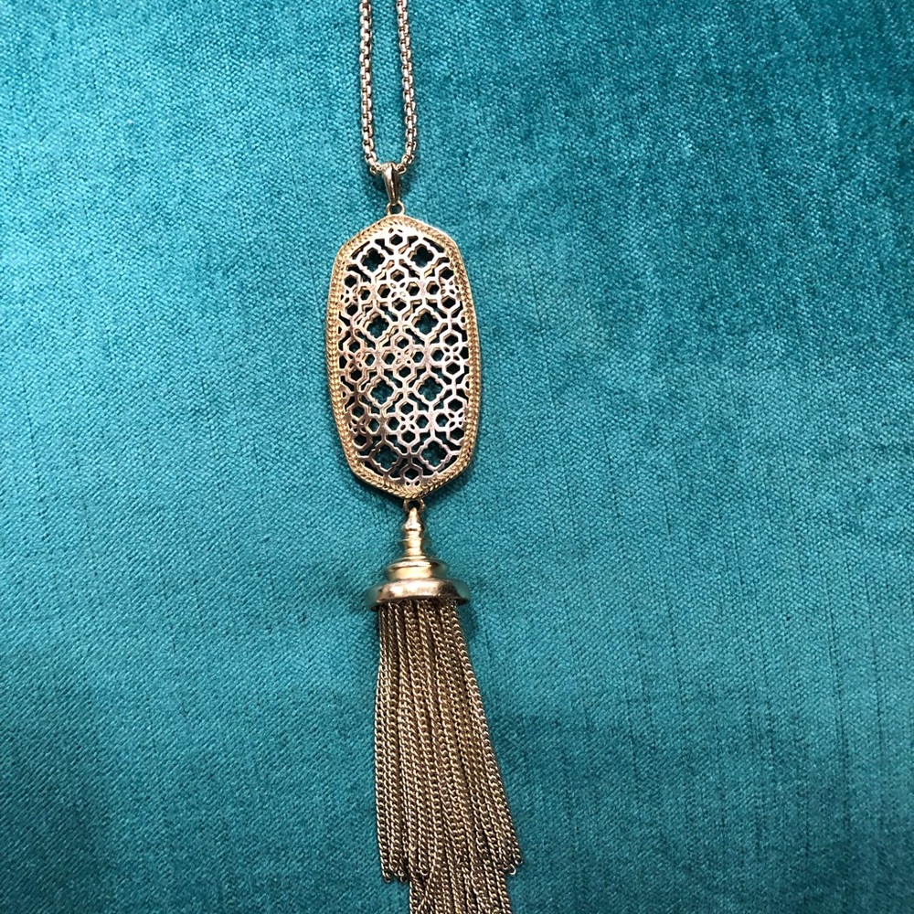 Kendra Scott Gold Filigree Rayne Necklace